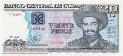 Kuba - 20  Pesos (#122p_UNC)