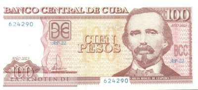 Cuba - 100  Pesos (#124b_UNC)