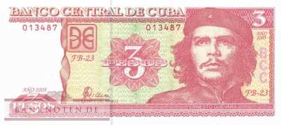 Cuba - 3  Pesos (#127b_UNC)