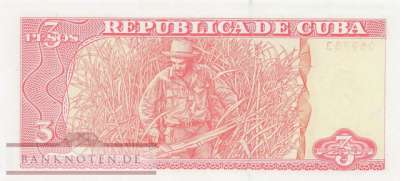 Cuba - 3  Pesos (#127c_UNC)
