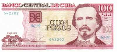 Cuba - 100  Pesos (#129e_UNC)