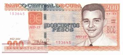 Cuba - 200  Pesos (#130d_UNC)