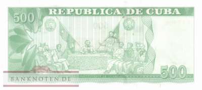 Cuba - 500  Pesos (#131d_UNC)