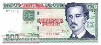 Cuba - 500  Pesos (#131d_UNC)