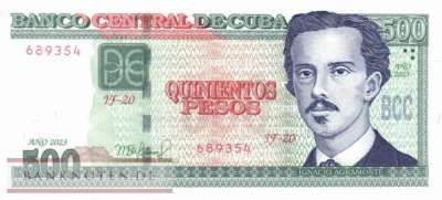 Cuba - 500  Pesos (#131e_UNC)