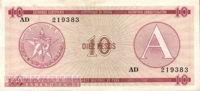 Cuba - 10 Pesos (#FX04_VF)