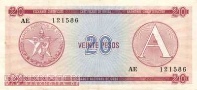 Cuba - 20  Pesos (#FX05_VF)