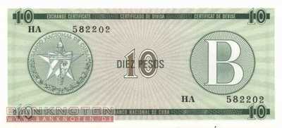 Cuba - 10  Pesos (#FX08_UNC)