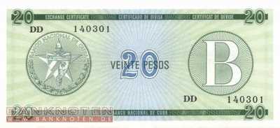 Kuba - 20  Pesos (#FX09_UNC)