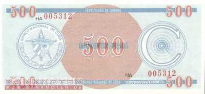 Cuba - 500  Pesos (#FX18_UNC)