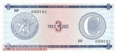 Kuba - 3  Pesos (#FX20_UNC)