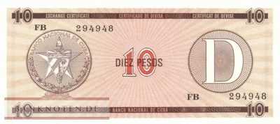 Cuba - 10  Pesos (#FX35_UNC)