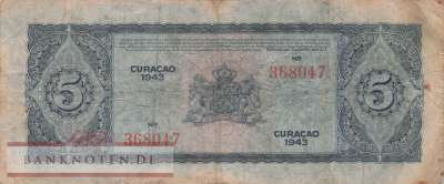 Curacao - 5  Gulden (#025_VG)