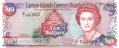 Cayman Islands - 10  Dollars (#018a_UNC)