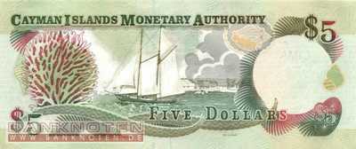 Cayman Islands - 5  Dollars (#027a_UNC)
