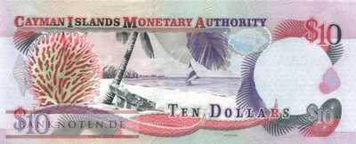 Cayman Islands - 10  Dollars (#028a_UNC)