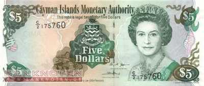 Cayman Islands - 5  Dollars (#034b_UNC)