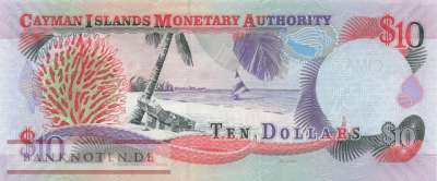 Cayman Islands - 10  Dollars (#035b_UNC)