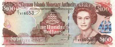 Cayman Islands - 100  Dollars (#037a_UNC)