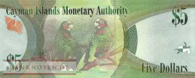 Cayman Islands - 5  Dollars (#039a_UNC)