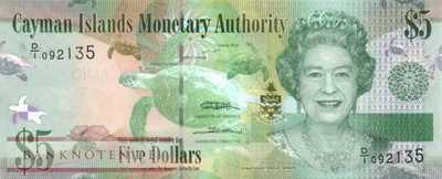 Cayman Islands - 5  Dollars (#039a_UNC)