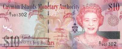 Cayman Islands - 10  Dollars (#040a_UNC)