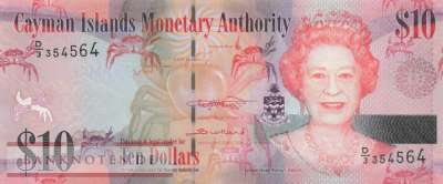 Cayman Islands - 10  Dollars (#040c_UNC)