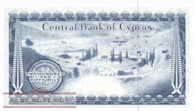Cyprus - 250  Mils (#041c-78_UNC)