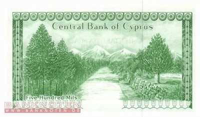 Cyprus - 500  Mils (#042c-7909_UNC)
