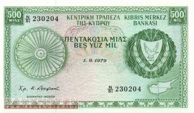 Zypern - 500  Mils (#042c-7909_UNC)