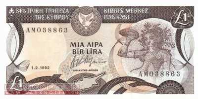 Cyprus - 1  Pound (#053b-92_UNC)