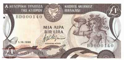 Cyprus - 1  Pound (#053e_UNC)