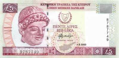 Cyprus - 5  Pounds (#061b_UNC)