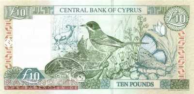 Cyprus - 10  Pounds (#062d_UNC)