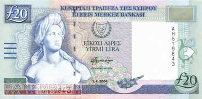 Cyprus - 20  Pounds (#063c_UNC)