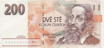 Tschechische Republik - 200  Korun (#006b_XF)