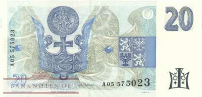 Tschechische Republik - 20  Korun (#010a_UNC)