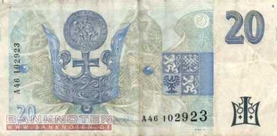 Czech Republic - 20  Korun (#010a_F)