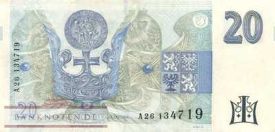 Czech Republic - 20  Korun (#010a_VF)