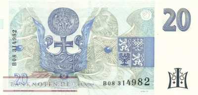 Czech Republic - 20  Korun (#010b_UNC)