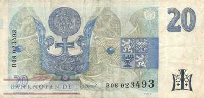 Czech Republic - 20  Korun (#010b_F)