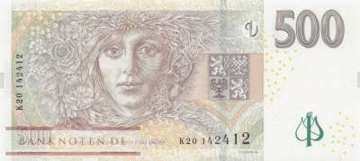 Czech Republic - 500  Korun (#024b-K_UNC)