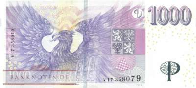 Tschechische Republik - 1.000  Korun (#025c-V_UNC)