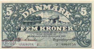 Dänemark - 5  Kroner (#030h-2_AU)