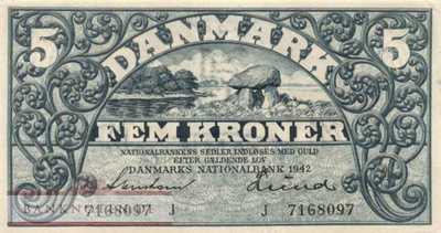 Denmark - 5  Kroner (#030h-5_AU)