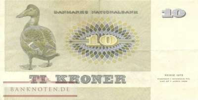 Dänemark - 10  Kroner (#048g-U2_VF)