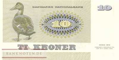 Denmark - 10  Kroner (#048g-U3_UNC)