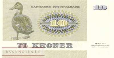 Denmark - 10  Kroner (#048g-U3_UNC)