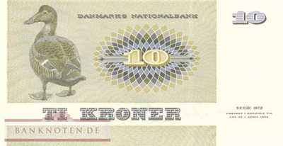 Denmark - 10  Kroner (#048h-U2_UNC)