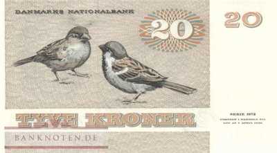 Denmark - 20  Kroner (#049g-1_UNC)